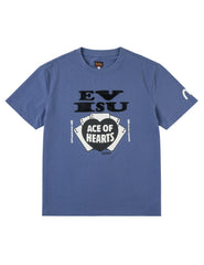 Ace of Hearts Flocked Logo T-shirt