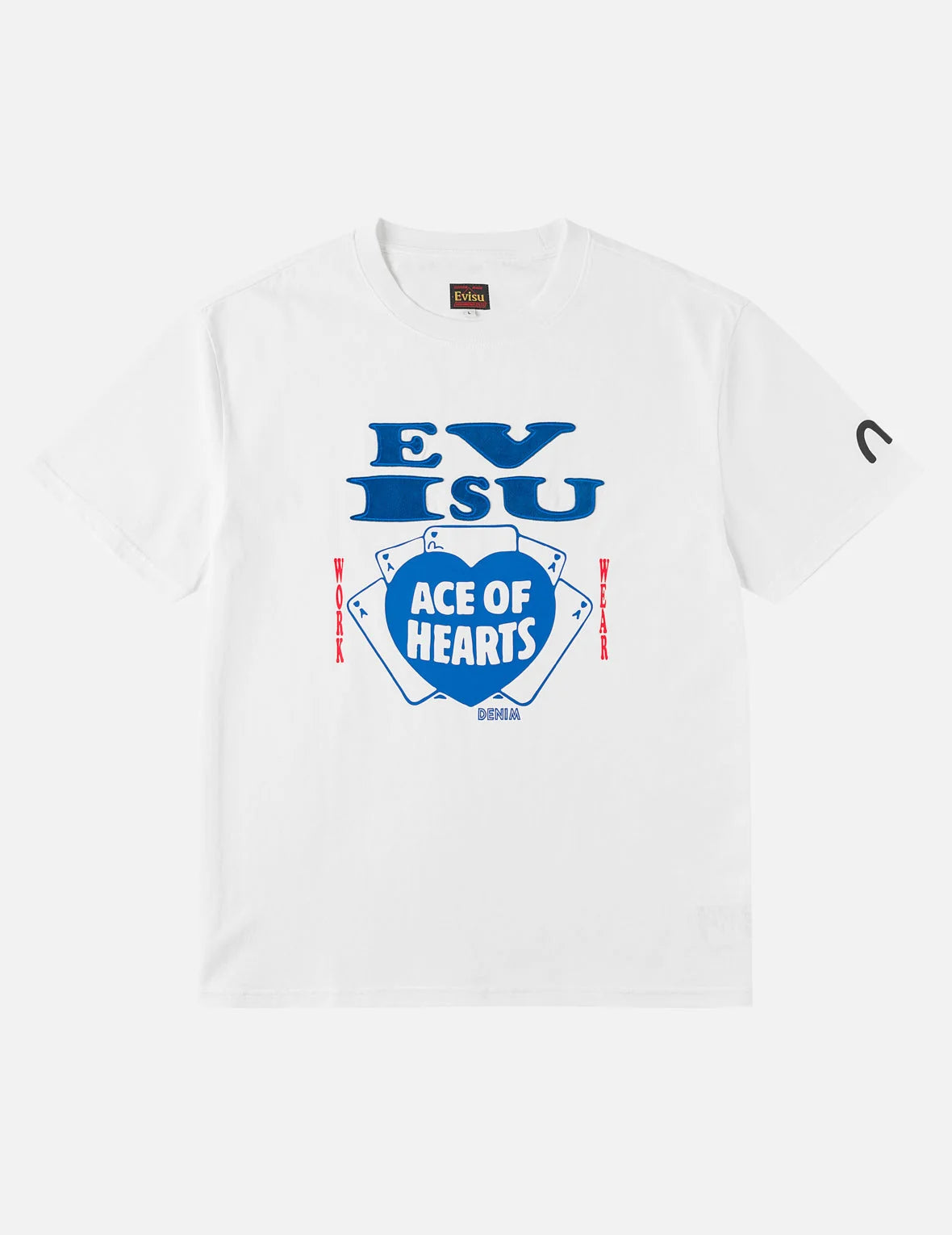 Ace of Hearts Flocked Logo T-shirt