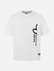 Logo and Slogan Print Regular Fit T-shirt