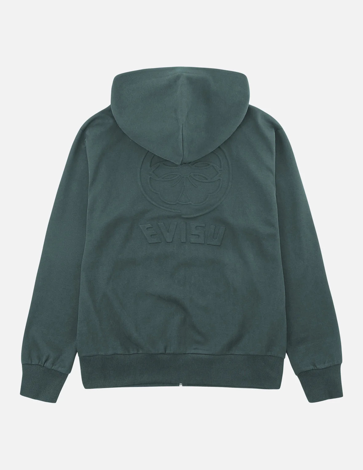 Emboss Kamon Logo Zip-Up Hoodie