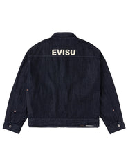 Fabric Blocking Denim Jacket