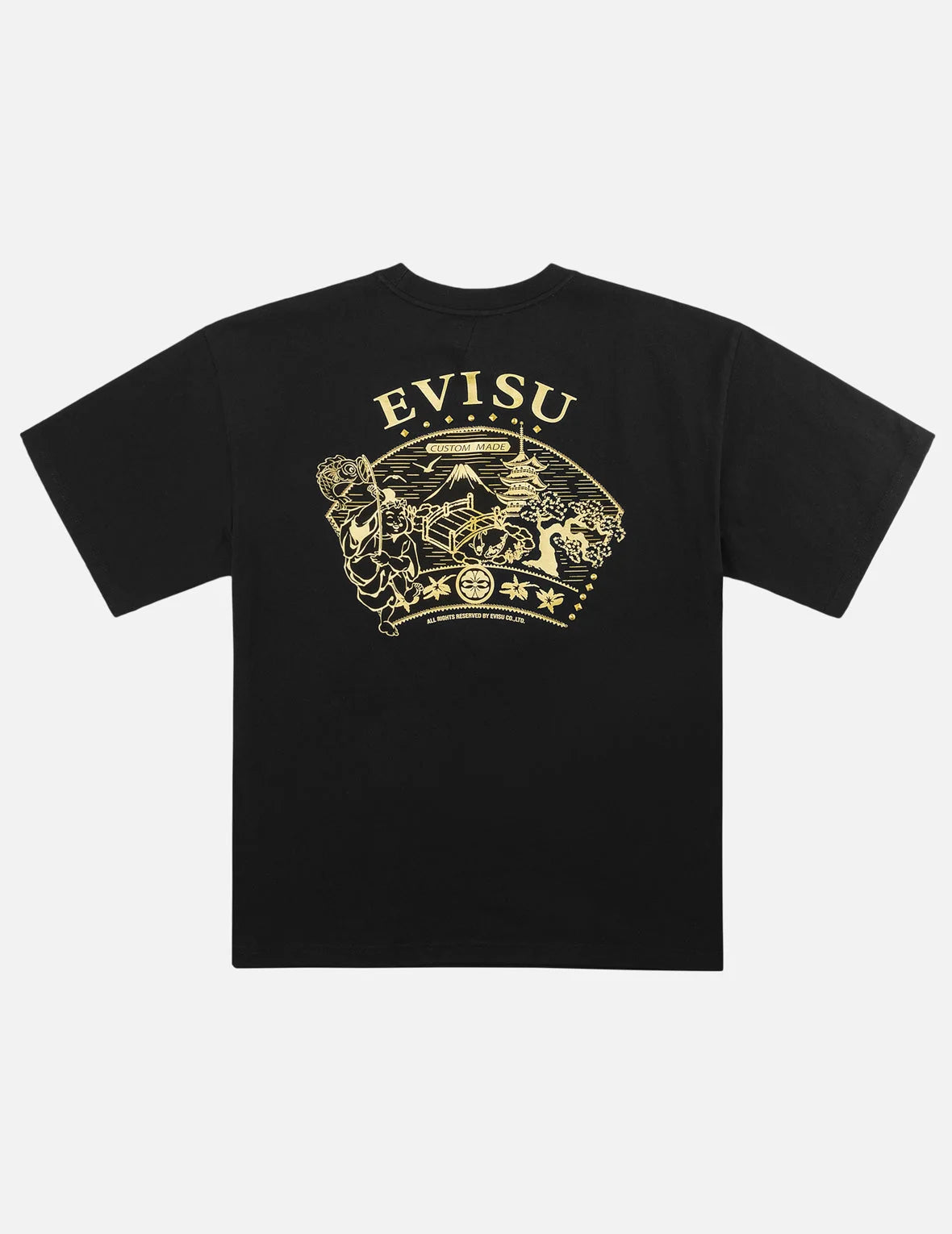 Gold Print Studded Tee
